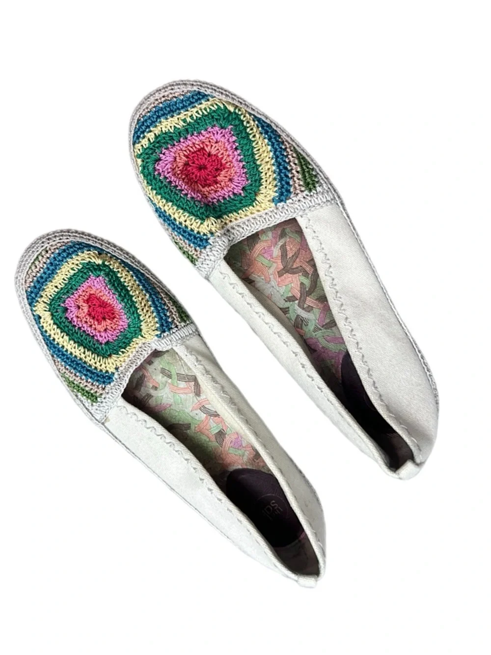 The Sak Crochet Canvas Brow Crochet Driver Textile Espadrille Size 10